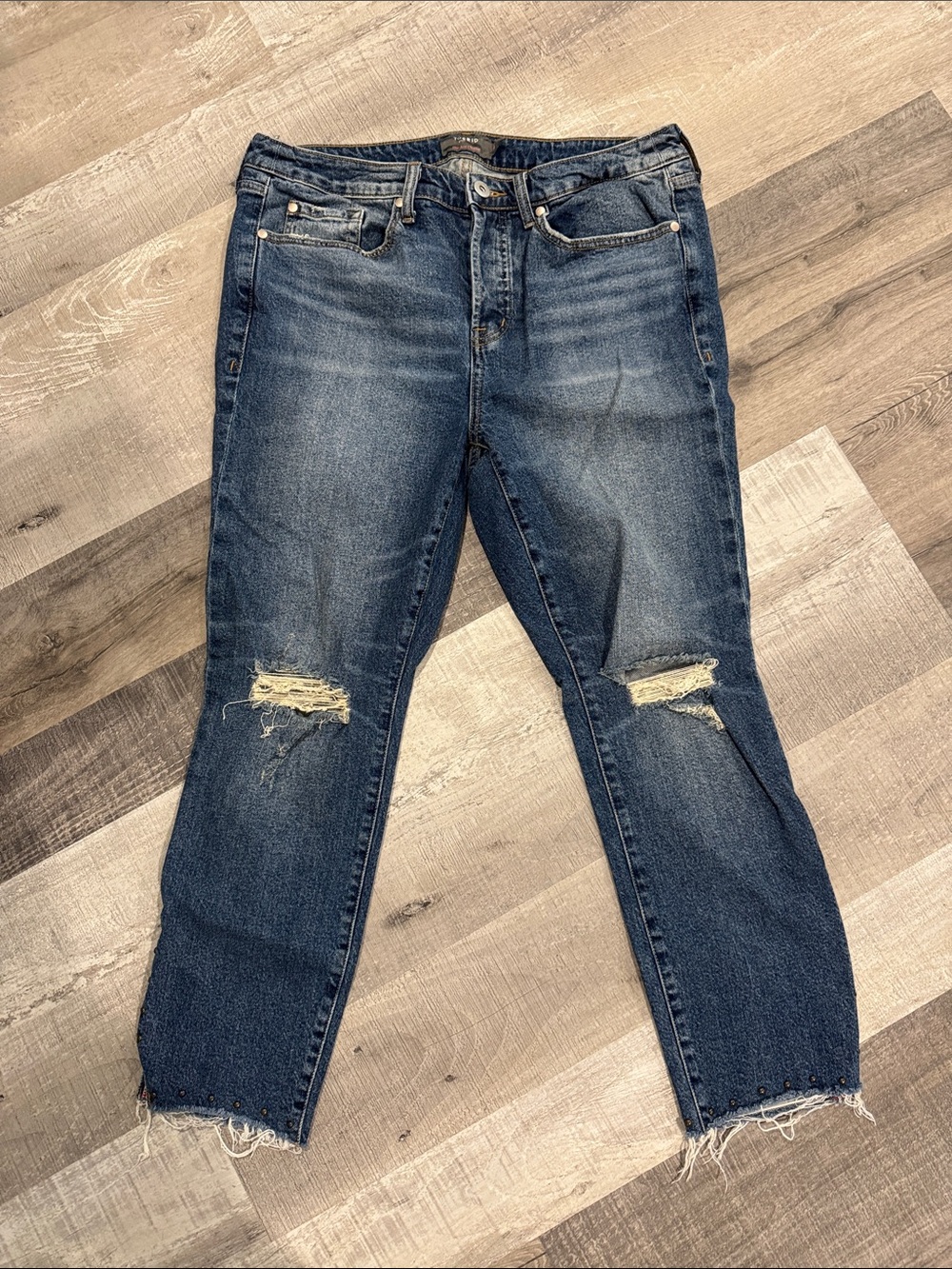 Torrid Medium Blue High-Rise Straight Jeans